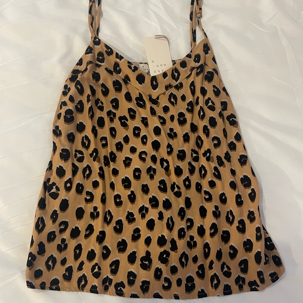 Leopard Tank Blouse New with tags